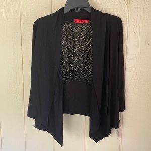 ELLE black lace back over shirt